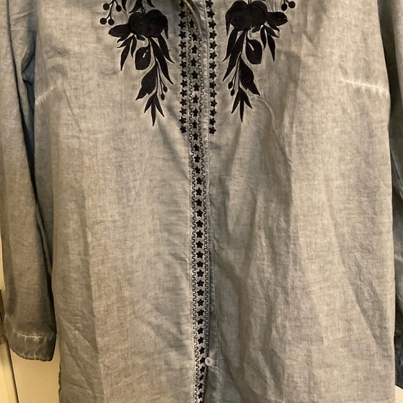 Chic connection women button blouse, size large nwt - Picture 6 of 10